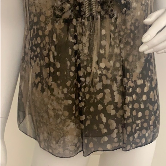 Elie TAhari Silk leopard print sleeveless Top - Picture 4 of 9